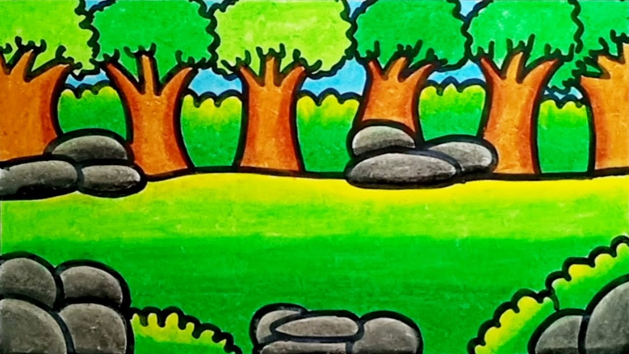 تحميل رسم غابة للاطفال