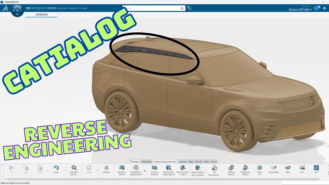 3DExperience - Reverse Engineering - CATIA - CATIALOG - YouTube