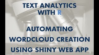 Text Analytics with R | Automating Wordcloud in Shiny - Part 2 | Shiny Web Application Tutorial screenshot 2