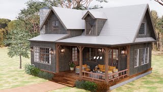 33' x 26' (10m x 8m)  Cozy Cottage House | 3 Bedrooms