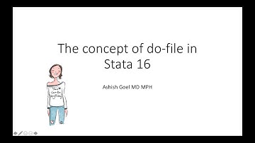 Introducing the concept of do-file in Stata 16