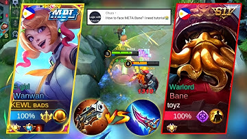 WANWAN vs META BANE + RISKY TOWER DIVING | TUTORIAL EXPLAINED🔥 | MLBB