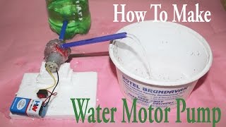 How To Make a Mini Water Motor Pump At Home Easy Way