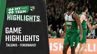 Žalgiris - Fenerbahce | Game Highlights | 2024.01.19