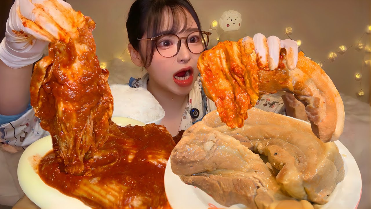 韓国でたぶん一番辛いシルビキムチとスユクを泣きながら食べる‼️