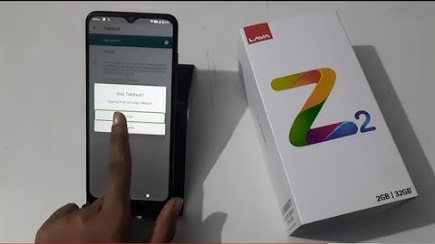 How to fix TalkBack problem in Lava z2, talk back off kaise hataye Lava z2