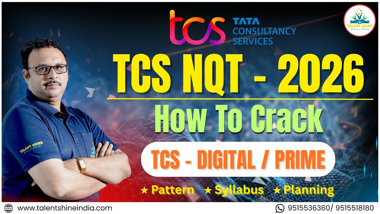 TCS NQT - 2026 , Pattern, Syllabus, Planning & Preparation