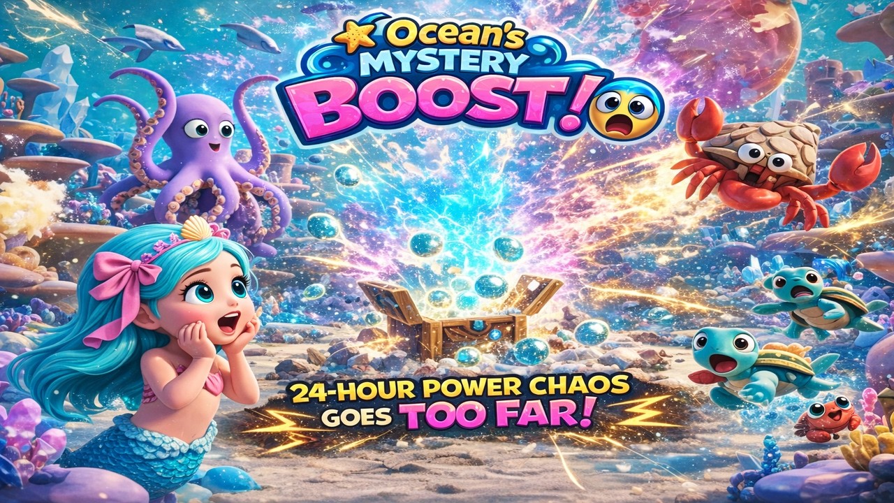 The Ocean’s Mystery Boost! 🌊😱 24 Hour Power Chaos Goes TOO FAR!  Shelly & Friends