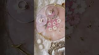 So erstelle ich ein Tablett in rosa aus Versehen für Ni #diy #epoxidharz san meiner Kundin