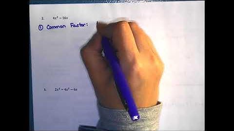 Algebra 1 Factoring Completely Video