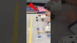 DIY Balloon Powered Car 🚗💨 Easy Science Project for Kids #shorts