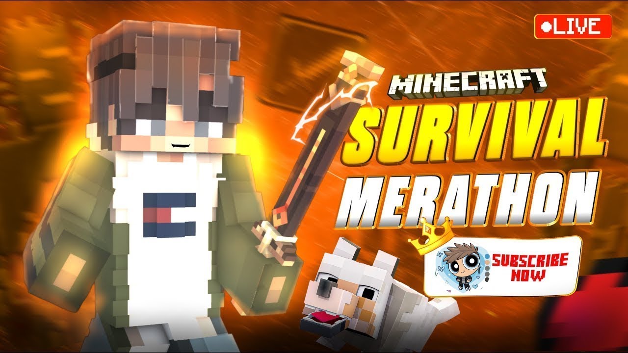 SURVIVAL MODE MINECRAFT MARATHON || FREAKIE IS LIVE || PART - 15  #15   @GamerFleet  AFTER LONG TIME