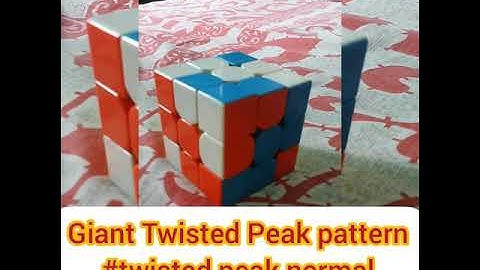 Giant twisted peak pattern and normal twisted peak pattern 2 in 1#