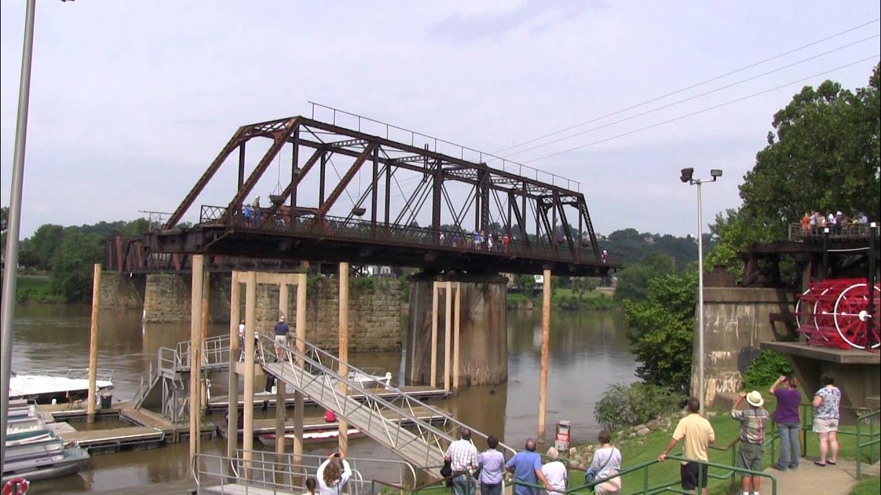 Opening of the Harmar Railroad Bridge - YouTube