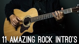 11 Amazing ROCK/METAL songs intros you should know on guitar! chords