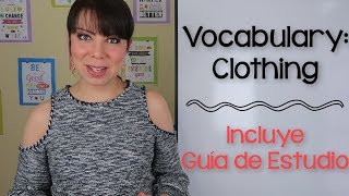 VOCABULARIO ROPA EN - YouTube