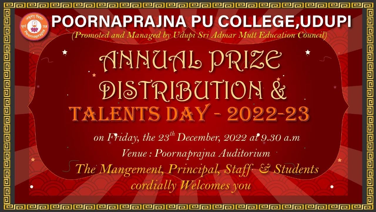 Poornaprajna PU College Annual Prize Distribution Talents Day 2022 poornaprajna-pu-college-annual-prize-distribution-talents-day-2022