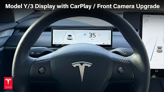 New 2024 Tesla Model Y/3 Display with Apple CarPlay & Front Camera Upgrade! #tesla