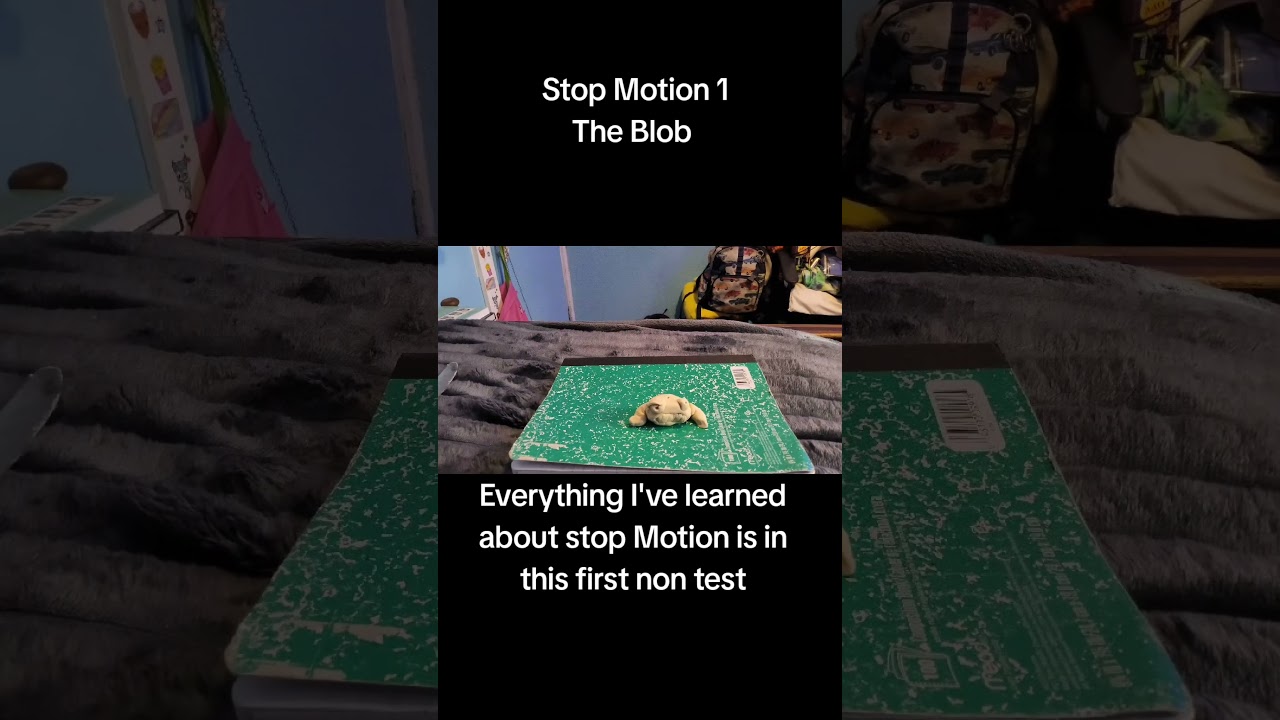 Stop Motion 1 The Blob #stopmotion #news #stopmotionanimation #animation  ##stopmotionpuppet