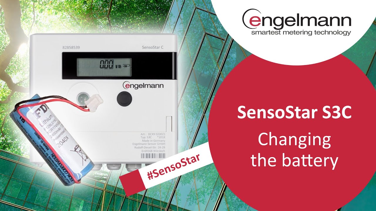 How to change the battery of the Engelmann SensoStar S3C