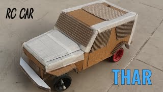 R/C (THAR) how to make a rc car from CARDBORD.!!!