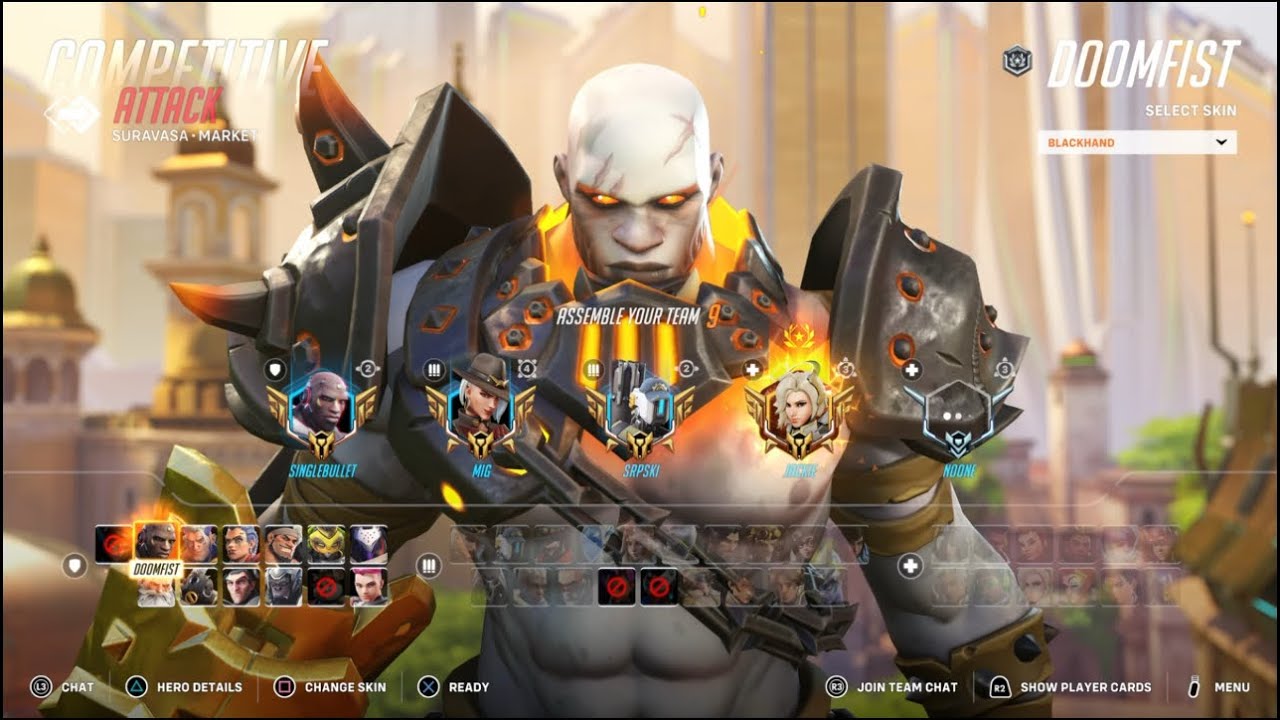 Overwatch 2 Competitive Doomfist Gameplay No Commentary) (Ps5 (1080p 60