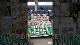 DIY Market Display! I made this tall pegboard by myself | Craft Market Display Idea #craftmarket
