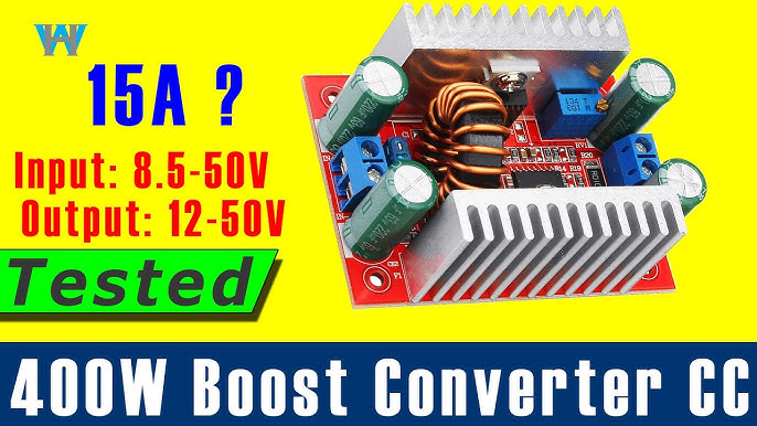 Qionma 400W 15A DC-DC Power Converter Boost Module Step-up