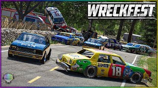 RIDICULOUS WRECKING AT THE FARM! [Farmlands Stage 5] | Wreckfest