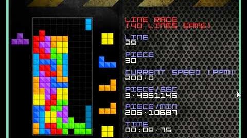 28.53 sec - Nullpomino Sprint