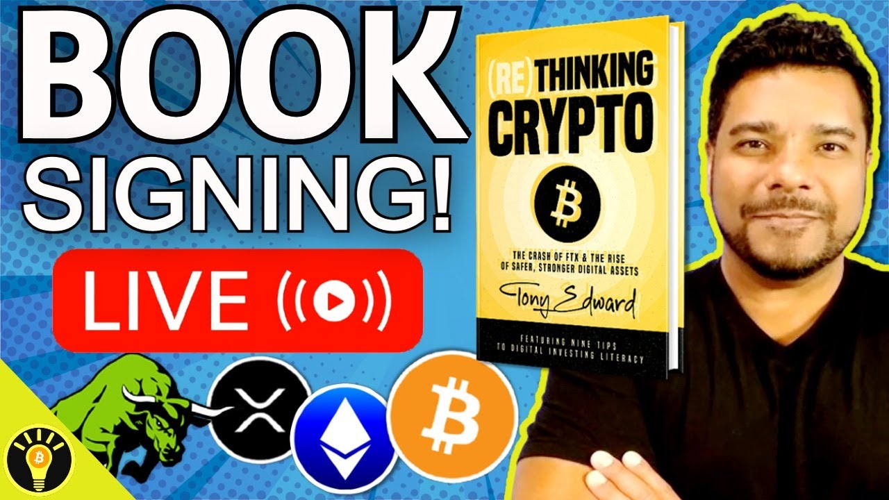 🚨ReThinking Crypto Book Signing Near Wall Street Bull!
