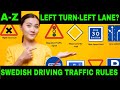 Driving Traffic Rules: Sweden driving | KÖRKORT | Swedish Driving Test | Key2dl | In English