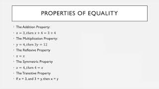 Geometry Unit 1 Lesson 2 - Properties of Equality Division Property Of Equality Mathhelp Com Geometry Help
