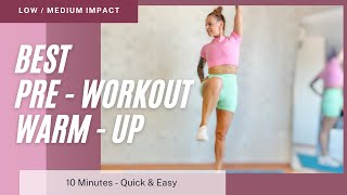 Best 10 Minute Pre Workout Warm Up Routine | No equipment