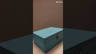 Hand painted wooden box 💙 #chalkpainted #wooden #art #turquoise #painting