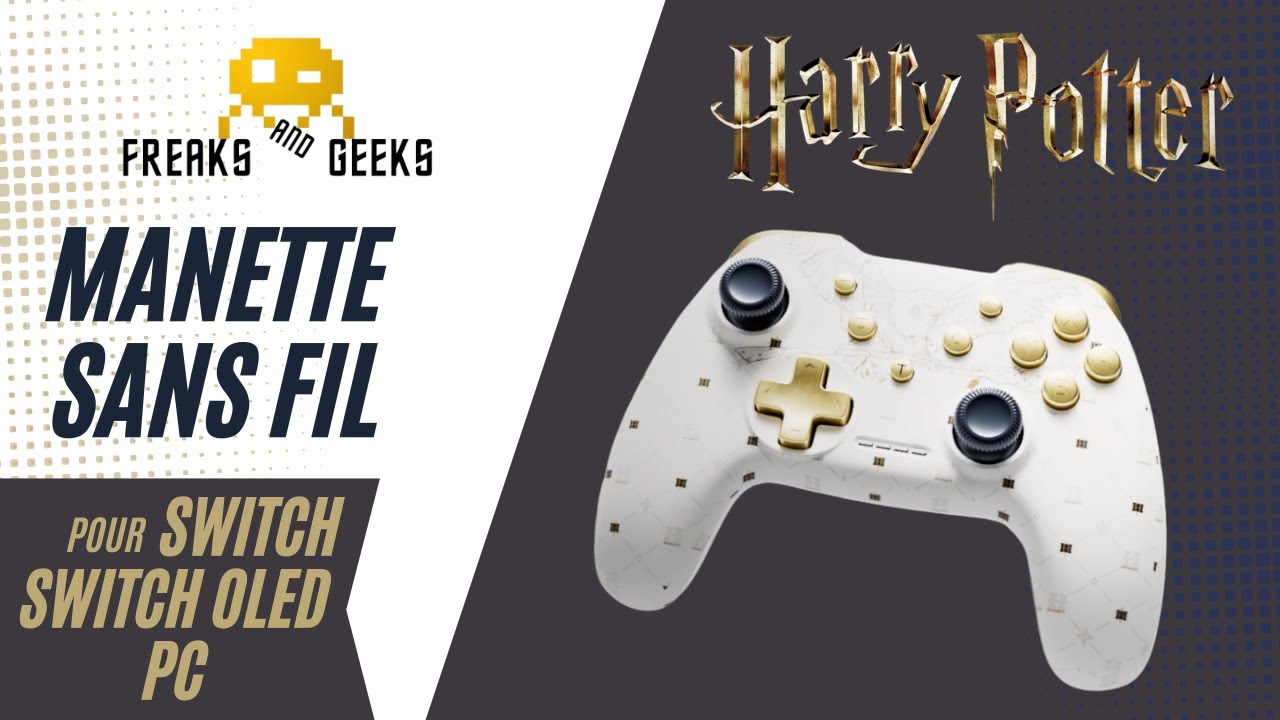 Manette Sans Fil Multicolore pour Switch avec Câble 1M - Vif d'Or Harry  Potter - Freaks and Geeks