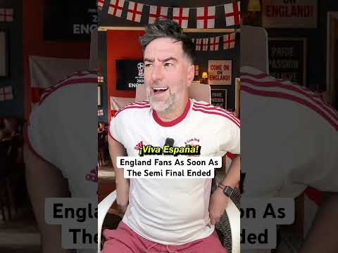 England Fans As Soon As The World Cup Semi Final Ended
