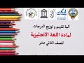 توزيع درجات منهج اللغه الانجليزية للصف الثاني عشر بقسميه توزيع درجات منهج اللغه الانجليزية للصف الثاني عشر بقسميه