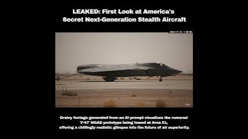 🔥 UNBELIEVABLE! 🔥 AI recreates leaked footage of a bizarre aircraft at Area 51!