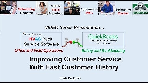 QuickBooks Scheduling Service Software - Fast Customer History