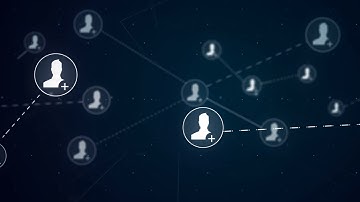 Add Friends Network Icon Link Connection Technology Loop Animation 4K UHD