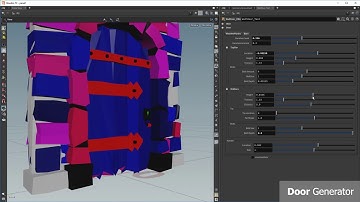 Low Poly Dungeon Generator - Houdini Digital Assets parameters