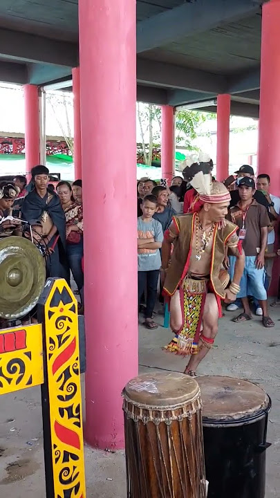 Sape dan Tarian dengan Mandau Suku Dayak yang gagah perkasa 😱😲😲😲💀☠️