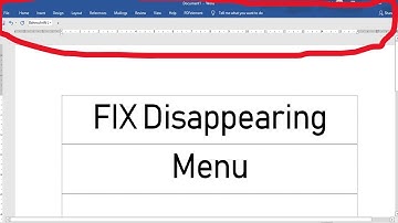 Fix Disappearing Microsoft Office Toolbar Menu Permanently [100% FIX]