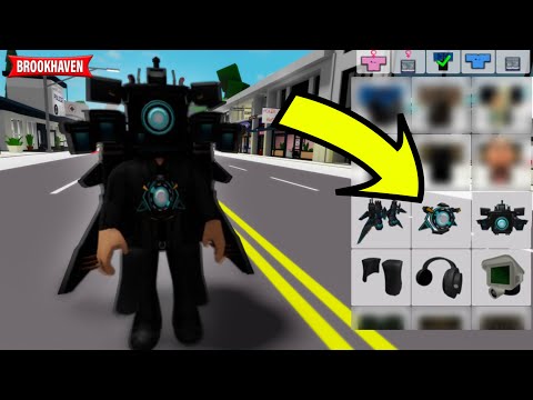 How To BECOME TITAN CAMERAMAN UPGRADE V.1 in Brookhaven Roblox! 🏡 (Brookhaven codes) Skibidi Toilet