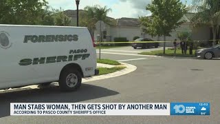 Pasco deputies: 55-year-old man stabs woman, then is shot by an 18-year-old man