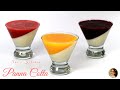 Strawberry Panna Cotta, Mango Panna Cotta, Blueberry Panna Cotta