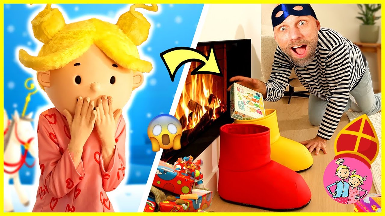 DE ZOETE ZUSJES BETRAPPEN EEN BOEF DIE ALLE SINTERKLAAS CADEAUS WIL STELEN! *We Gaan Hem Vangen! 👞🥕