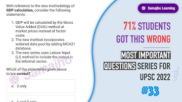 #33 | GDP Calculation | UPSC Prelims 2022 Solving & Elimination Techniques by Rohit Dagar