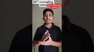 NIFT counselling 2026 Choice filling and Locking
